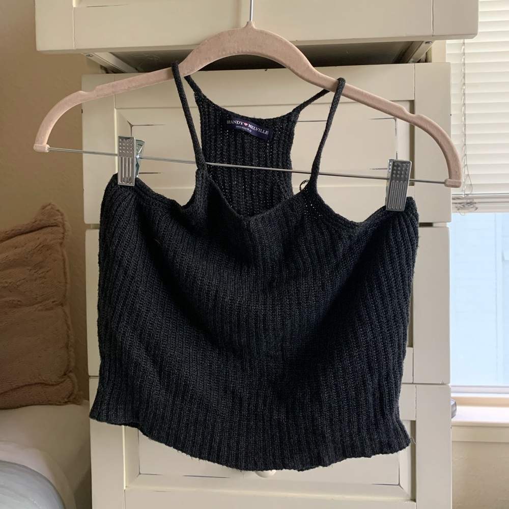 Brandy Melville knit crop top